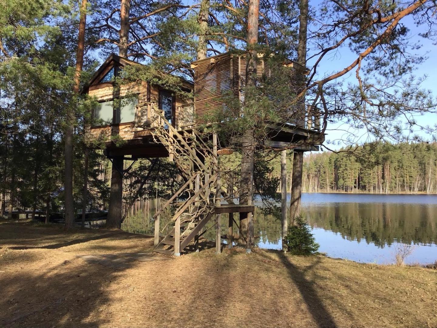 Вилла Treehouse Ciekurs Dukuri Экстерьер фото