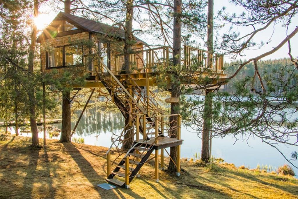 Вилла Treehouse Ciekurs Dukuri Экстерьер фото